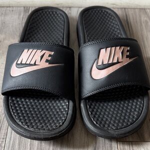 Nike Black Slide Sandals 9 Benassi JDI